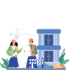 Ilustración de una construcción