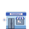 Ilustración de una farmacia
