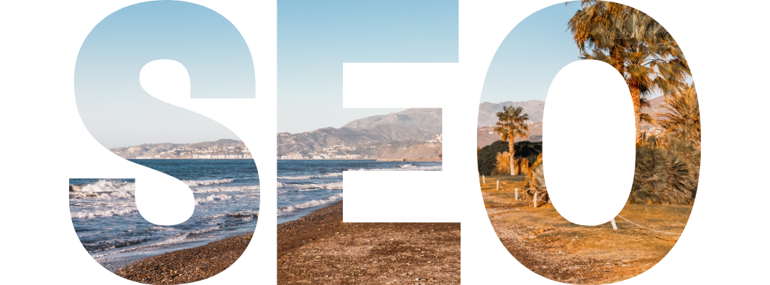 La palabra SEO con fondo de Motril